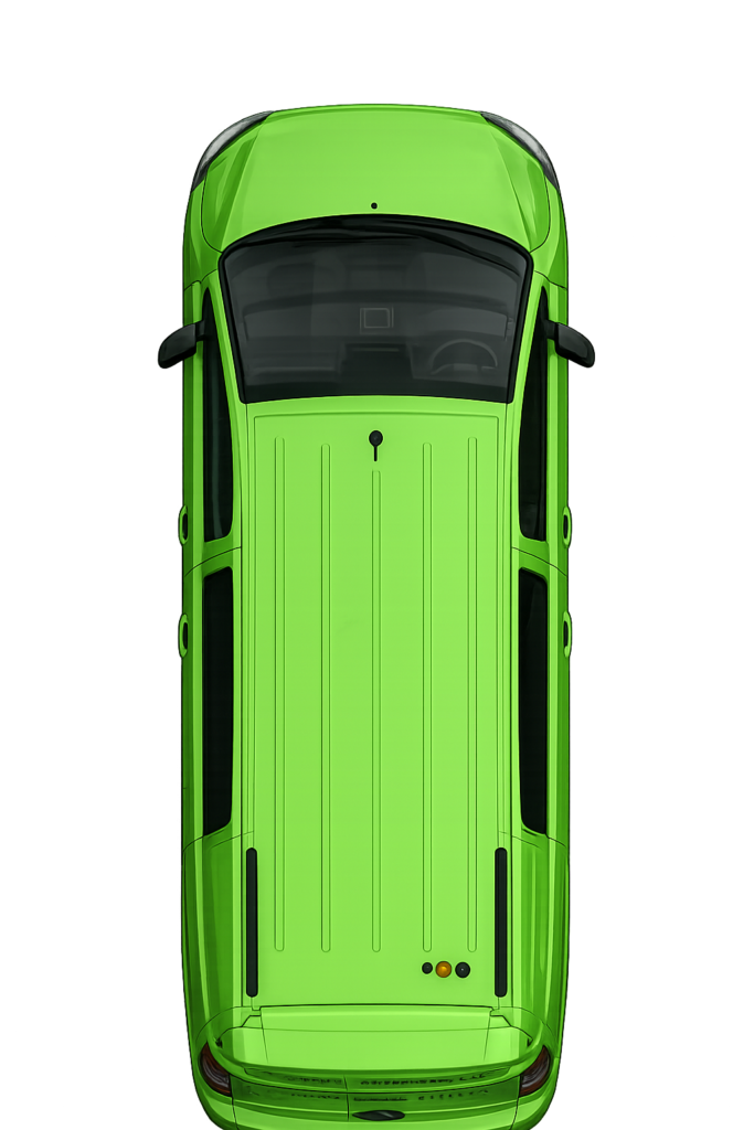 Aerial view of Custom Remapping Ltd van